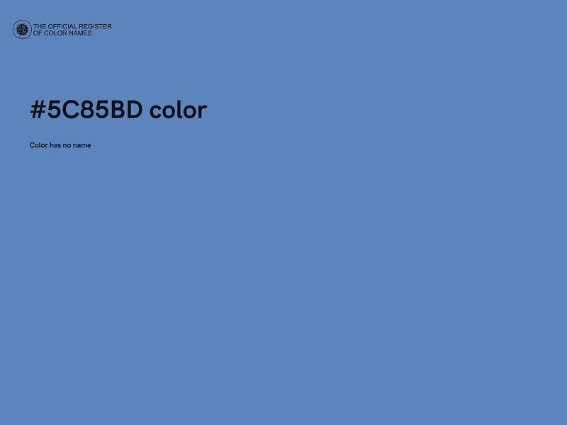 #5C85BD color image