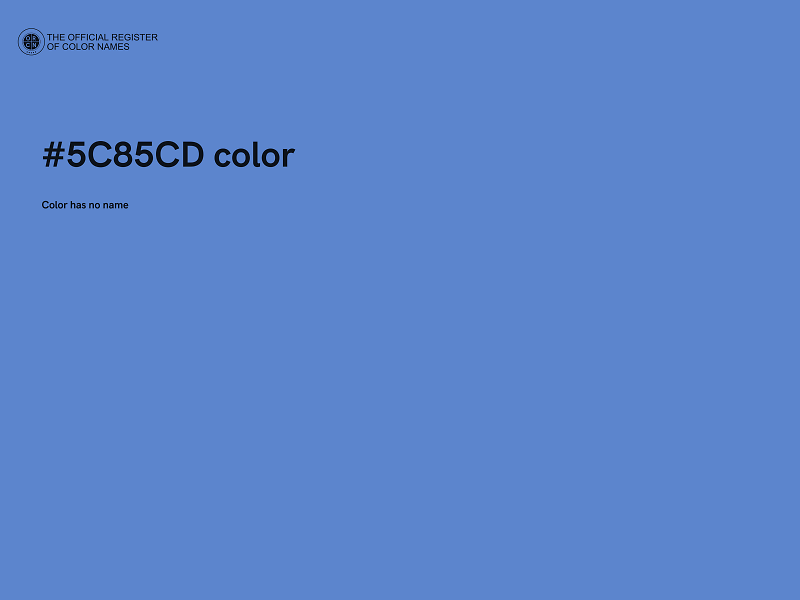 #5C85CD color image