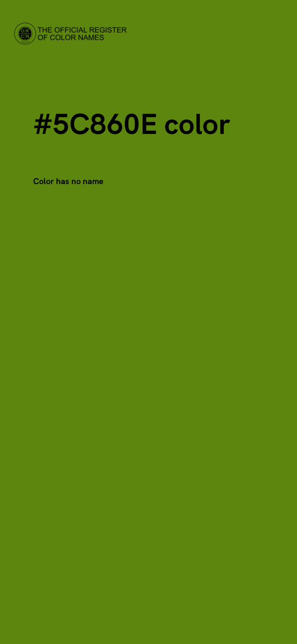 #5C860E color image