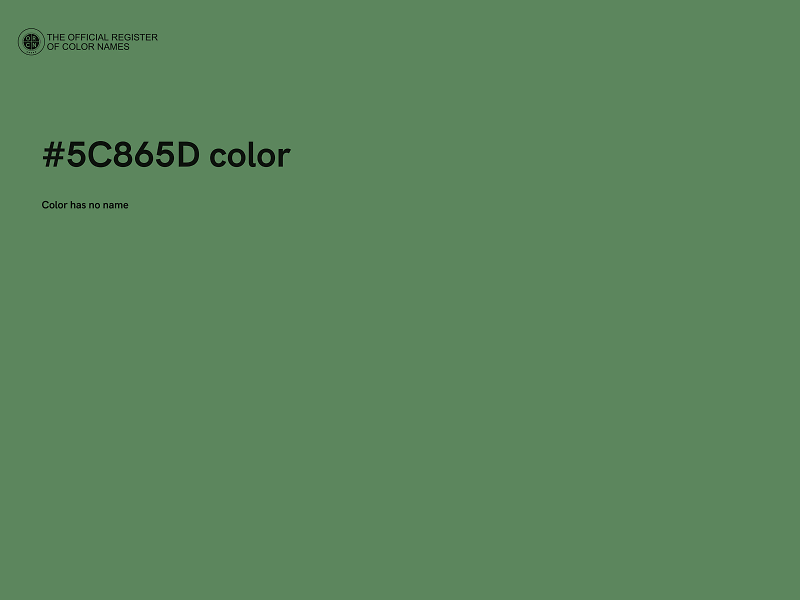 #5C865D color image