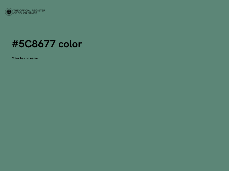 #5C8677 color image