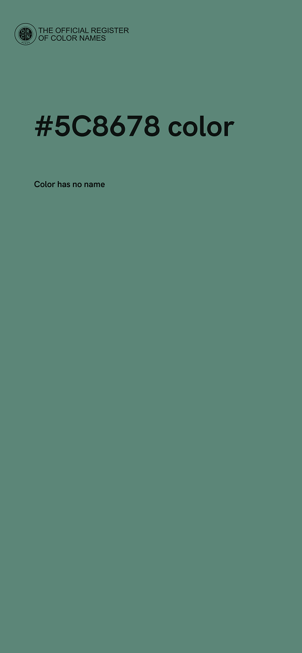 #5C8678 color image