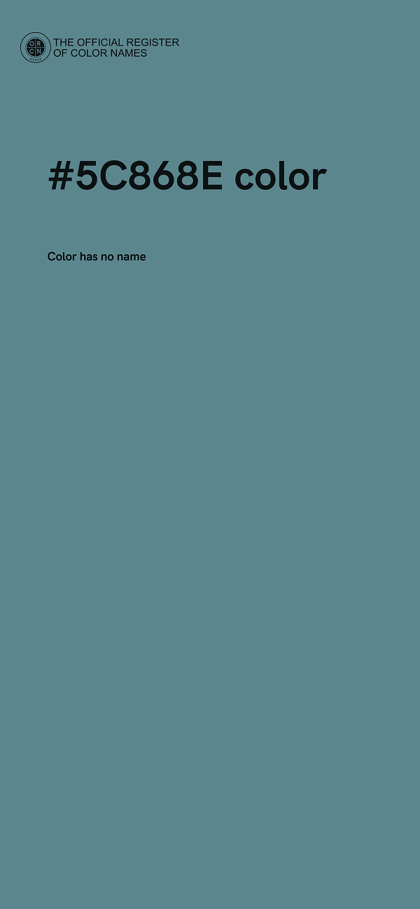 #5C868E color image