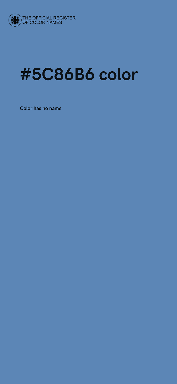 #5C86B6 color image