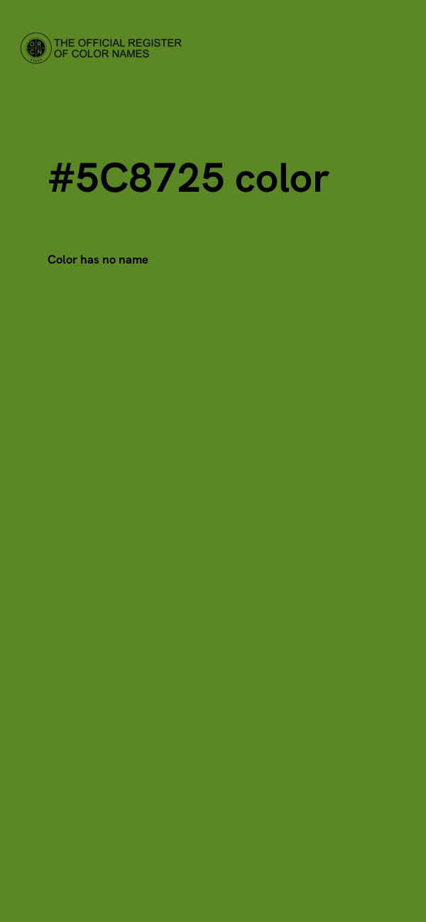#5C8725 color image
