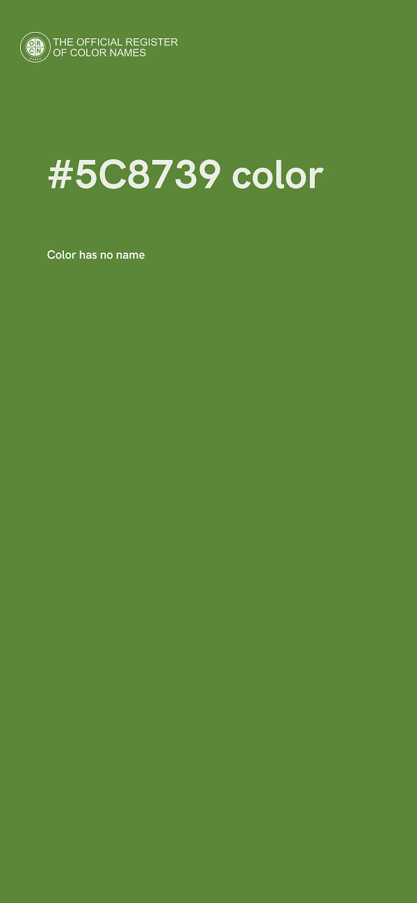 #5C8739 color image