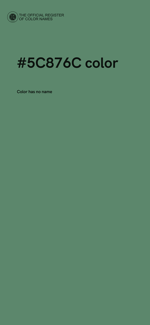 #5C876C color image