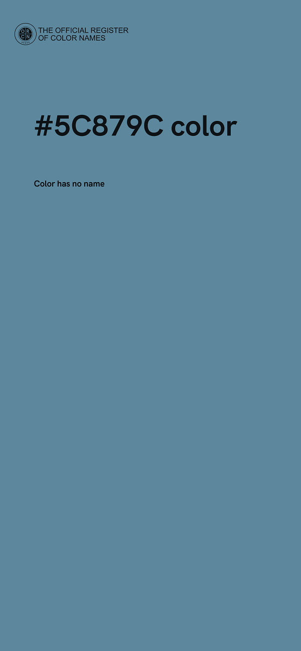 #5C879C color image