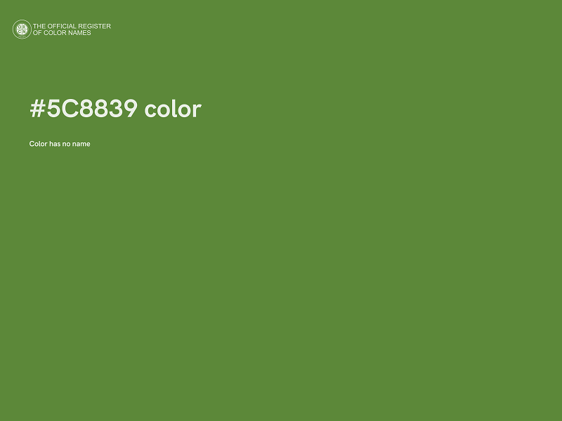 #5C8839 color image