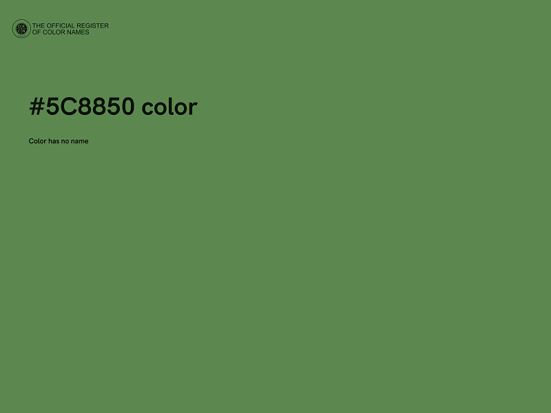 #5C8850 color image