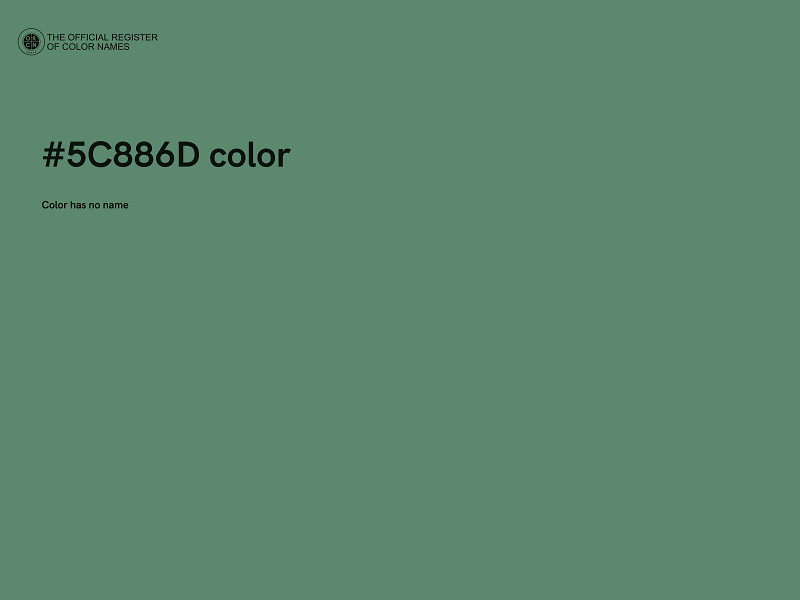 #5C886D color image