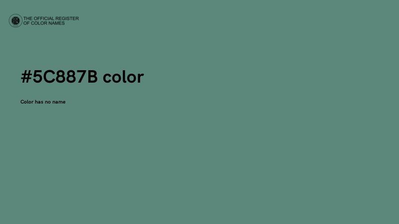 #5C887B color image