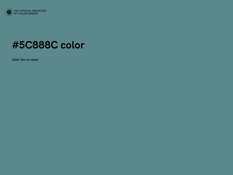 #5C888C color image