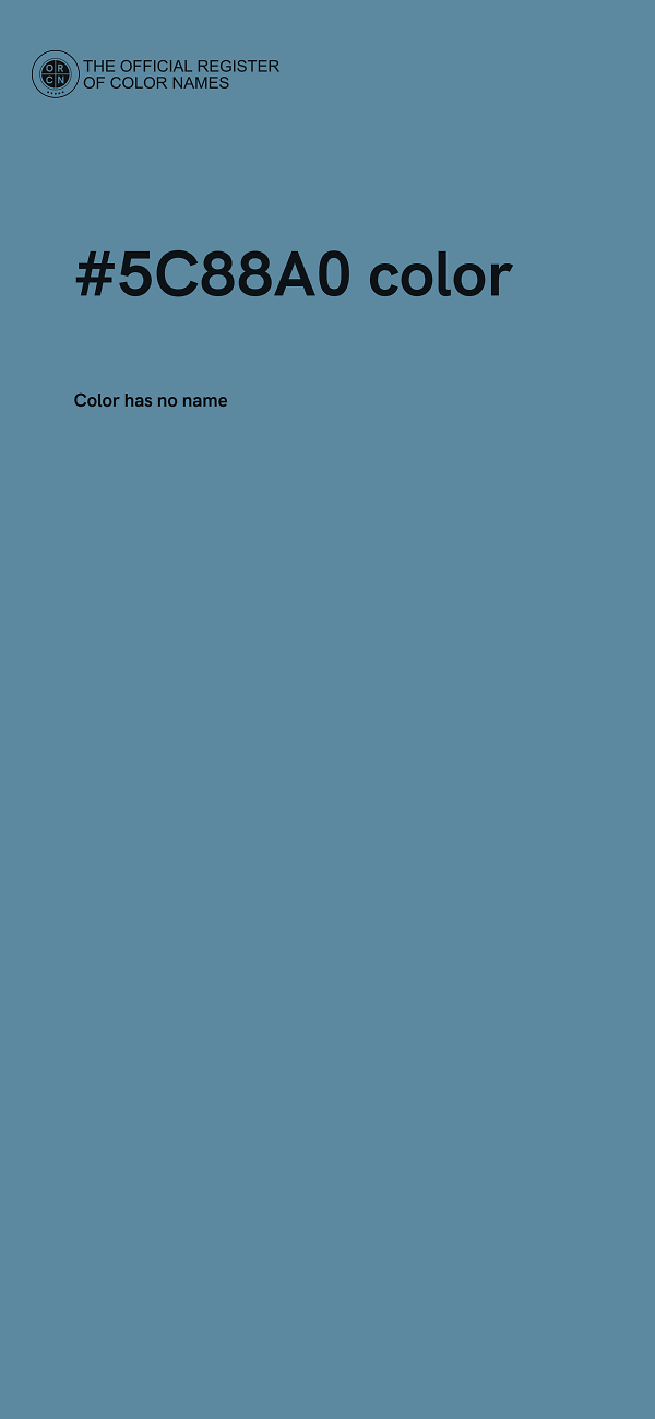 #5C88A0 color image