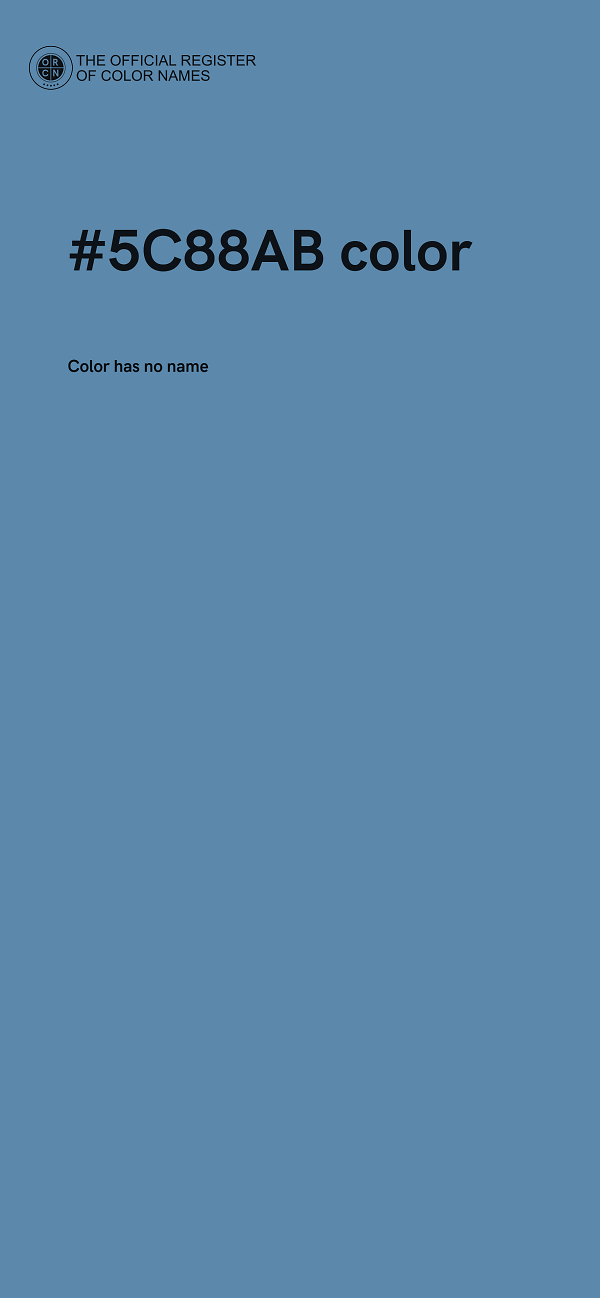 #5C88AB color image