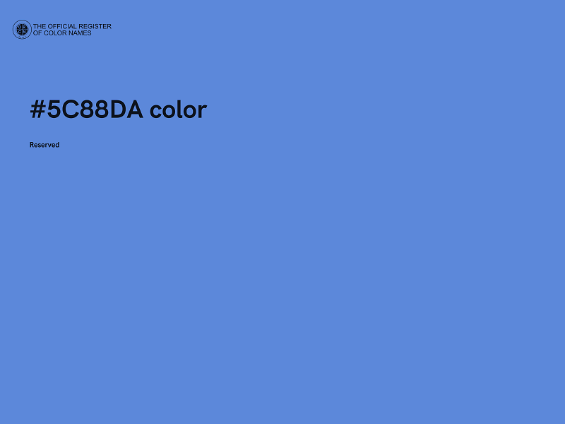 #5C88DA color image