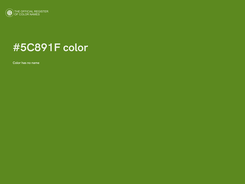 #5C891F color image