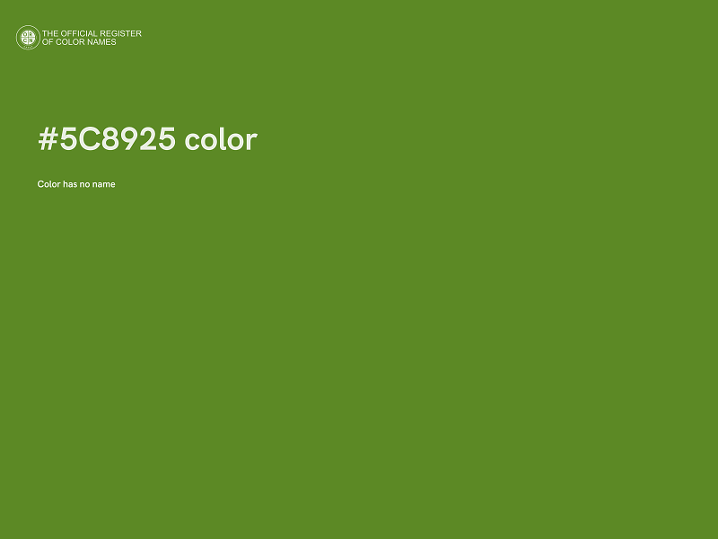 #5C8925 color image