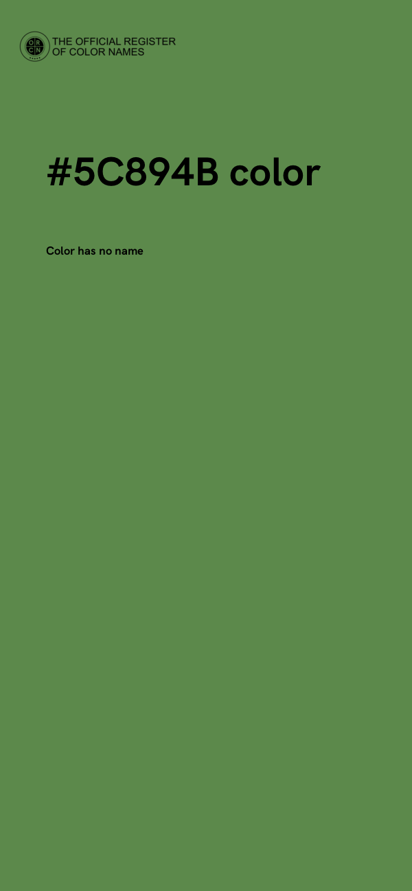 #5C894B color image