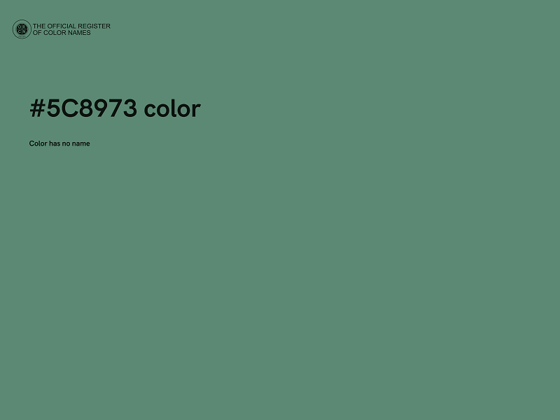 #5C8973 color image