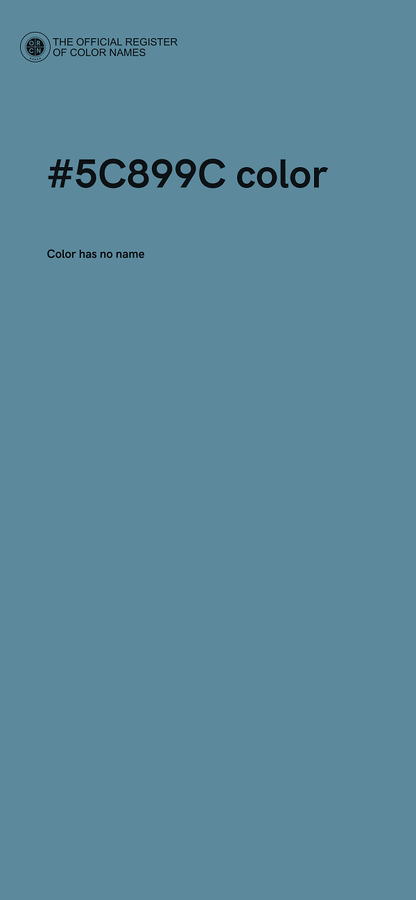 #5C899C color image