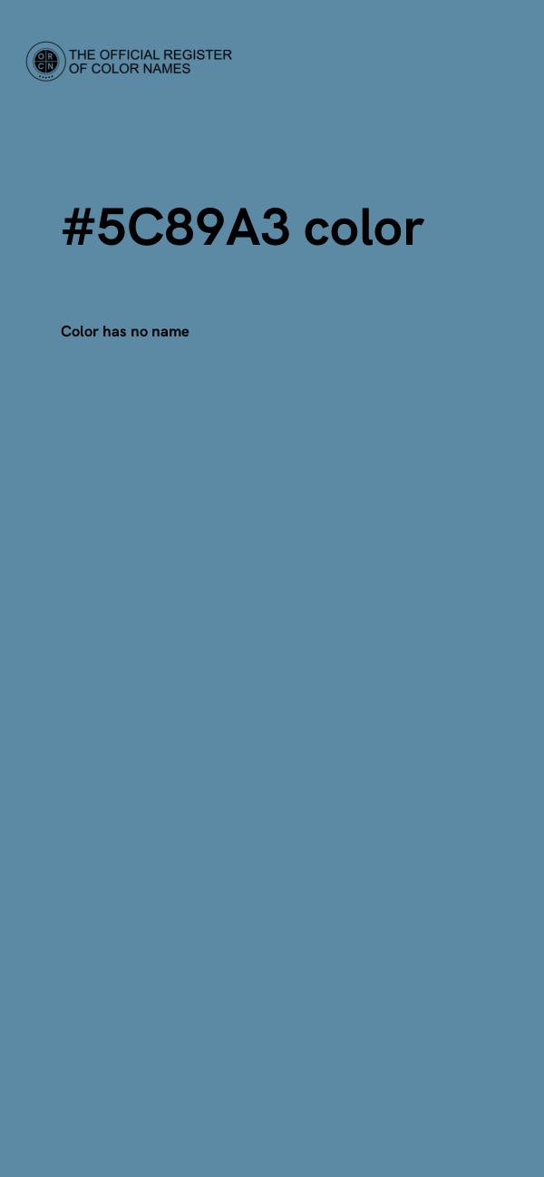 #5C89A3 color image