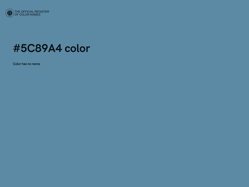 #5C89A4 color image