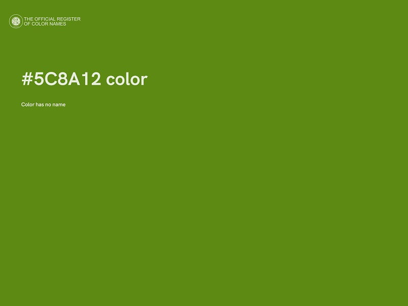 #5C8A12 color image