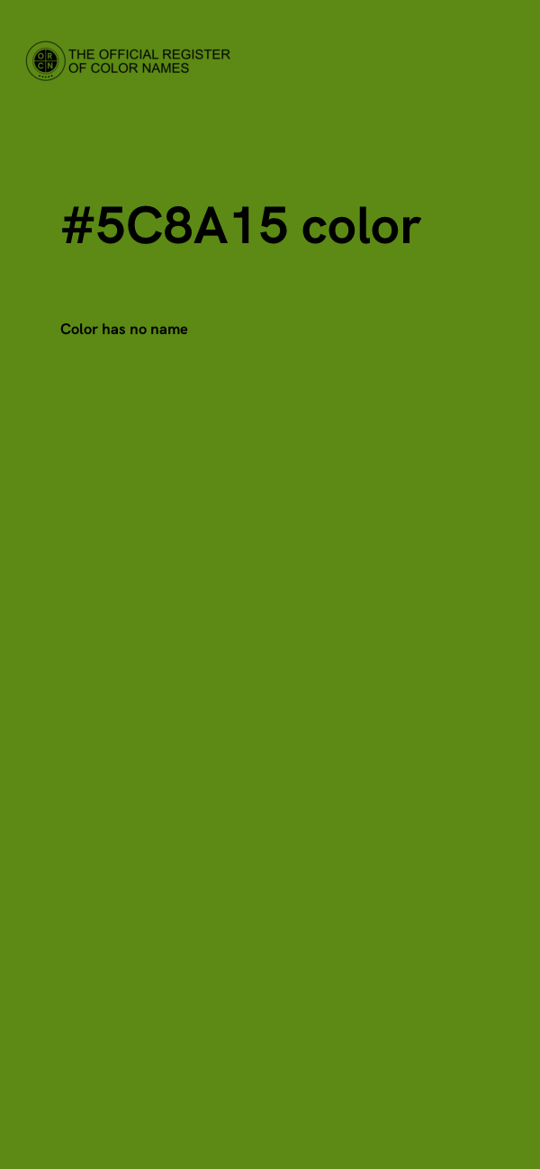 #5C8A15 color image