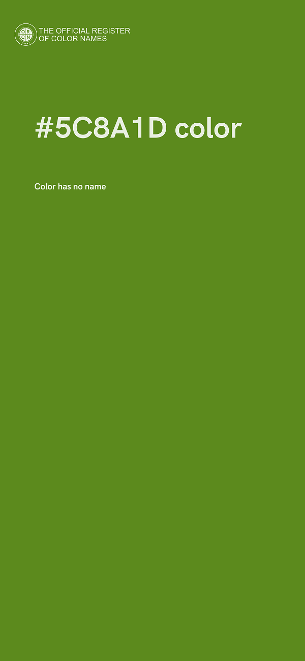 #5C8A1D color image