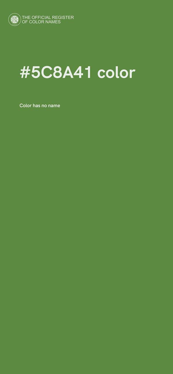 #5C8A41 color image