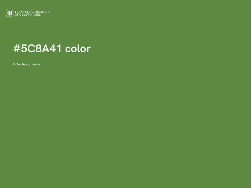 #5C8A41 color image
