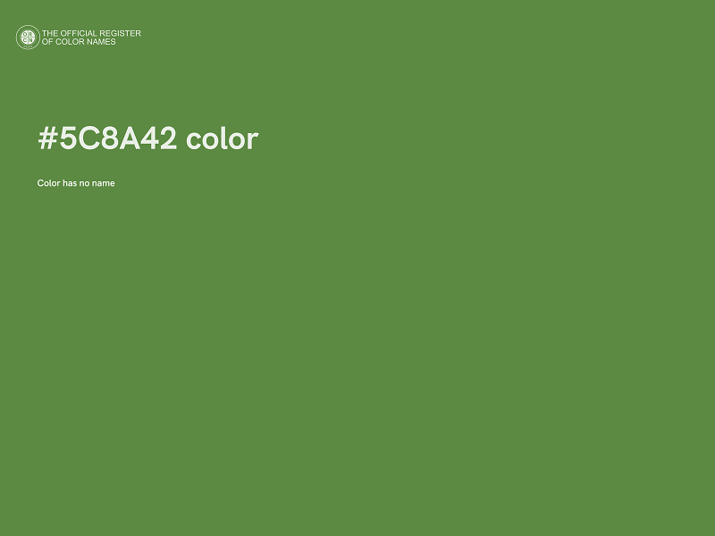 #5C8A42 color image