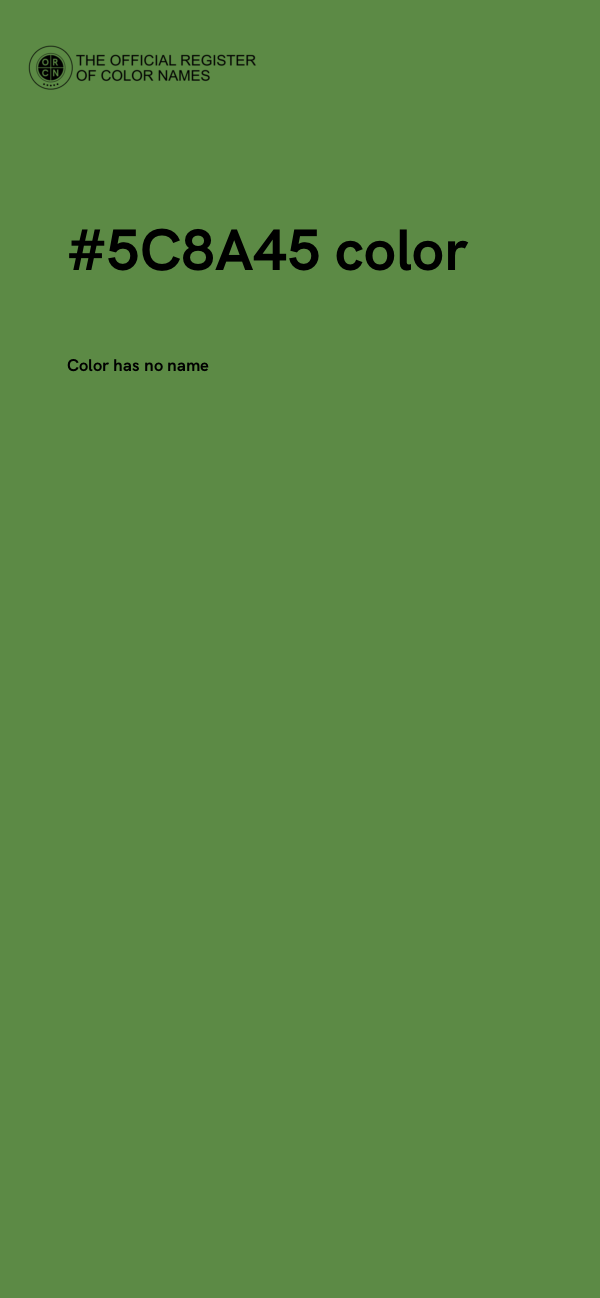 #5C8A45 color image