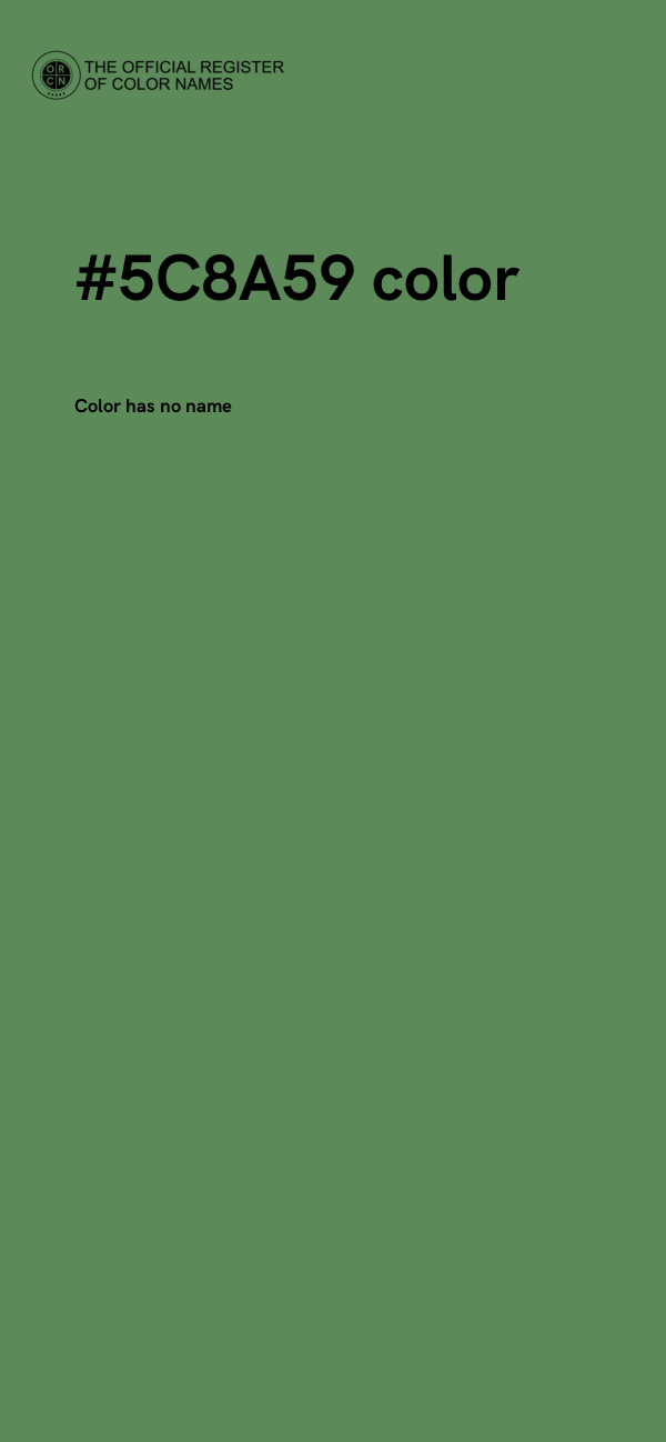 #5C8A59 color image