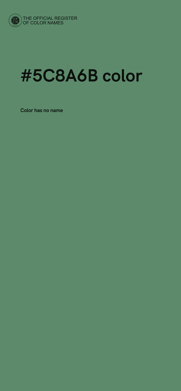#5C8A6B color image