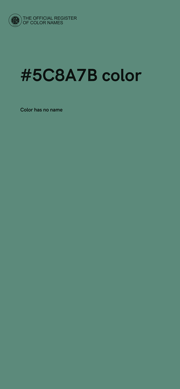 #5C8A7B color image