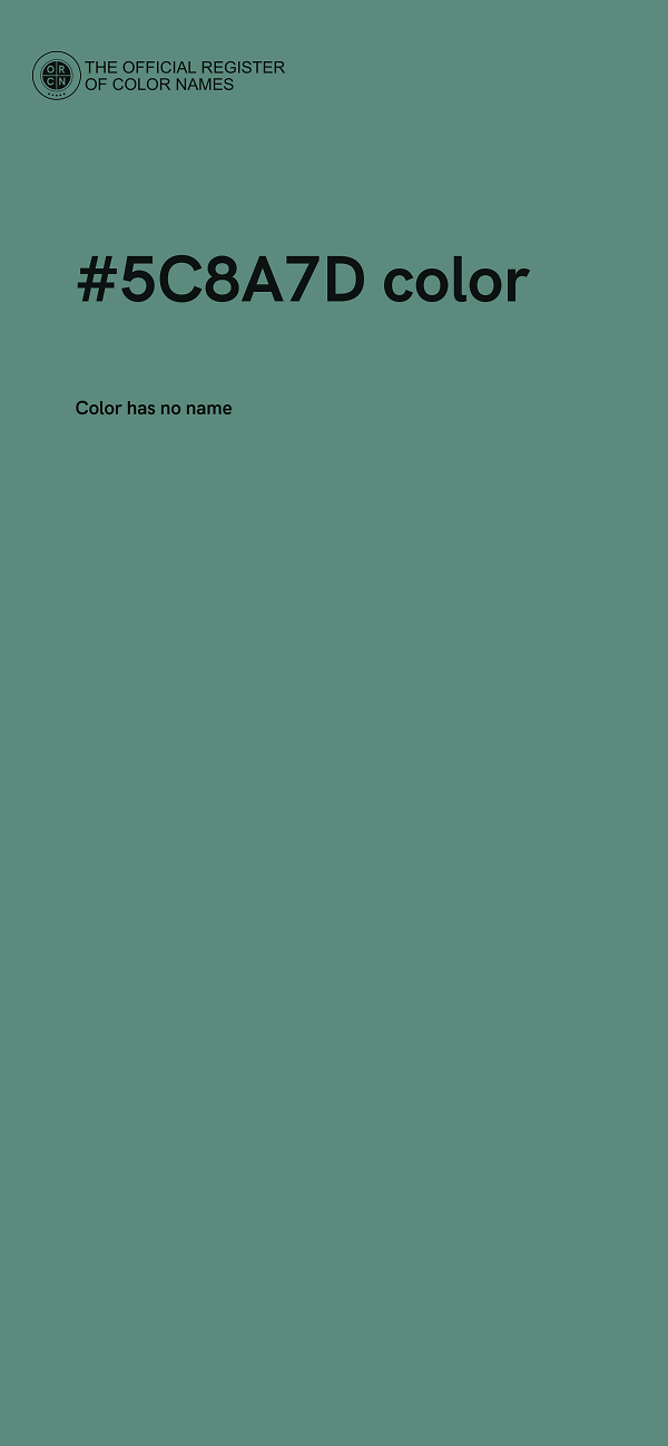 #5C8A7D color image