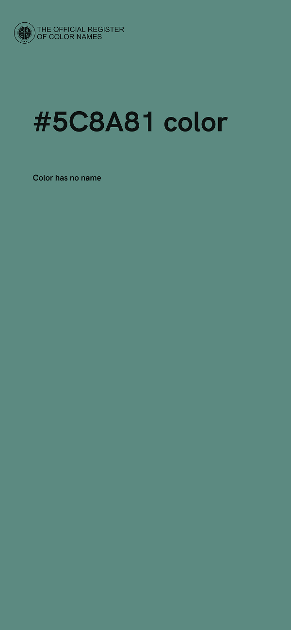 #5C8A81 color image