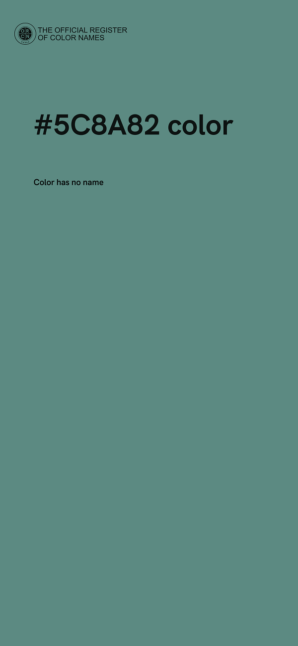 #5C8A82 color image