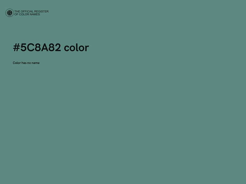#5C8A82 color image