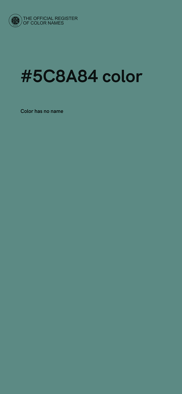 #5C8A84 color image