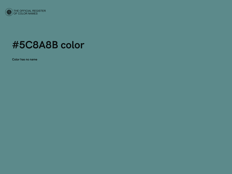 #5C8A8B color image