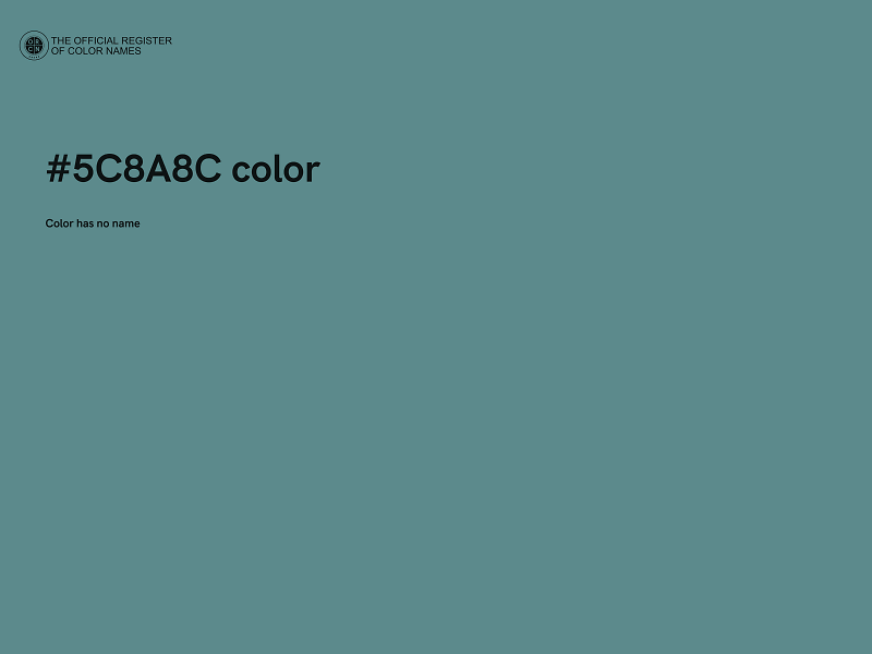 #5C8A8C color image