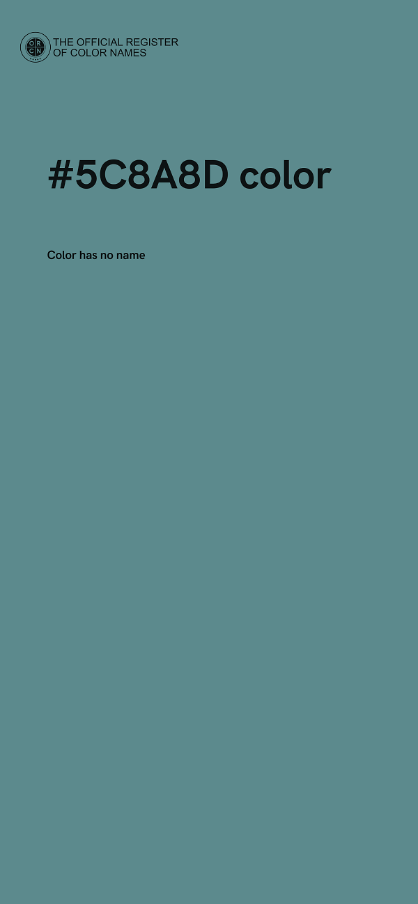 #5C8A8D color image