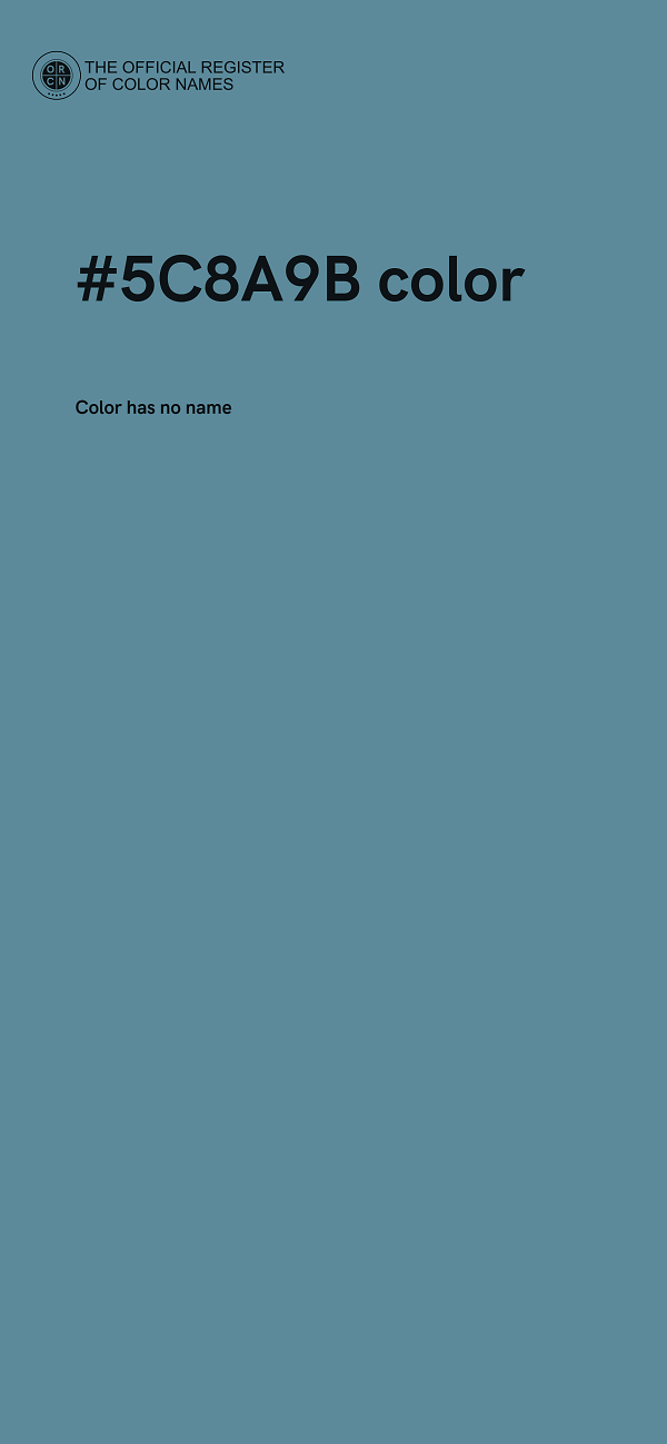 #5C8A9B color image