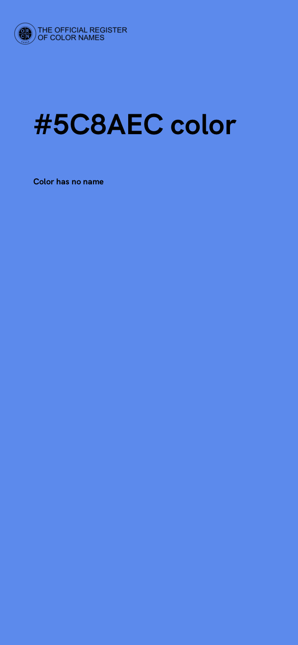 #5C8AEC color image