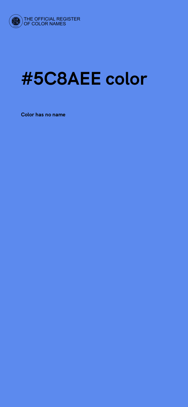 #5C8AEE color image
