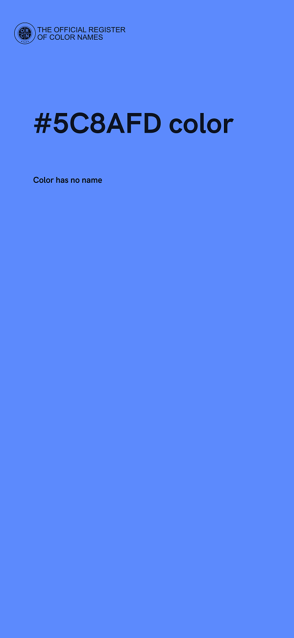 #5C8AFD color image