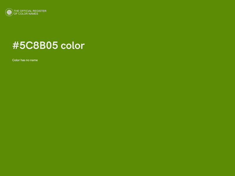#5C8B05 color image